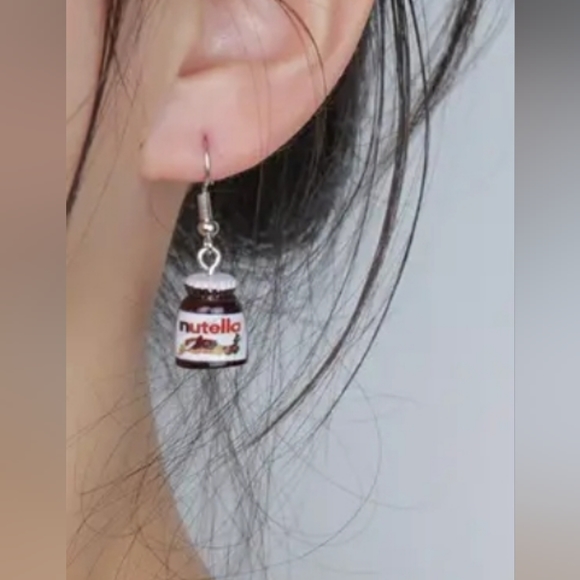 Nutella Resin Earrings - Picture 3 of 5